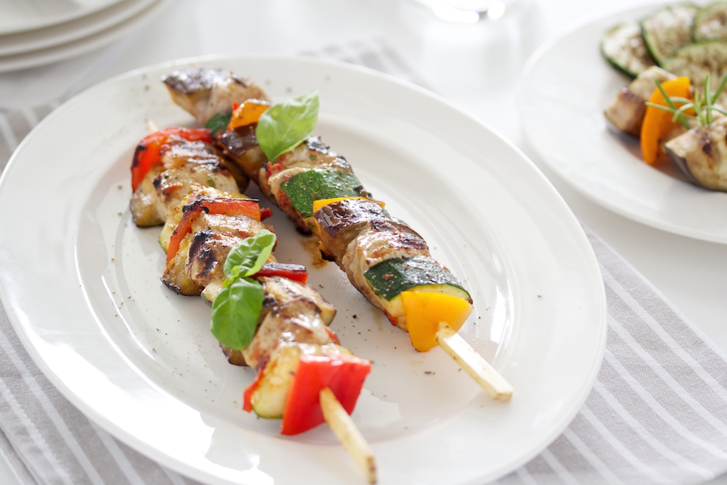 Grillspieße mediterraner Art