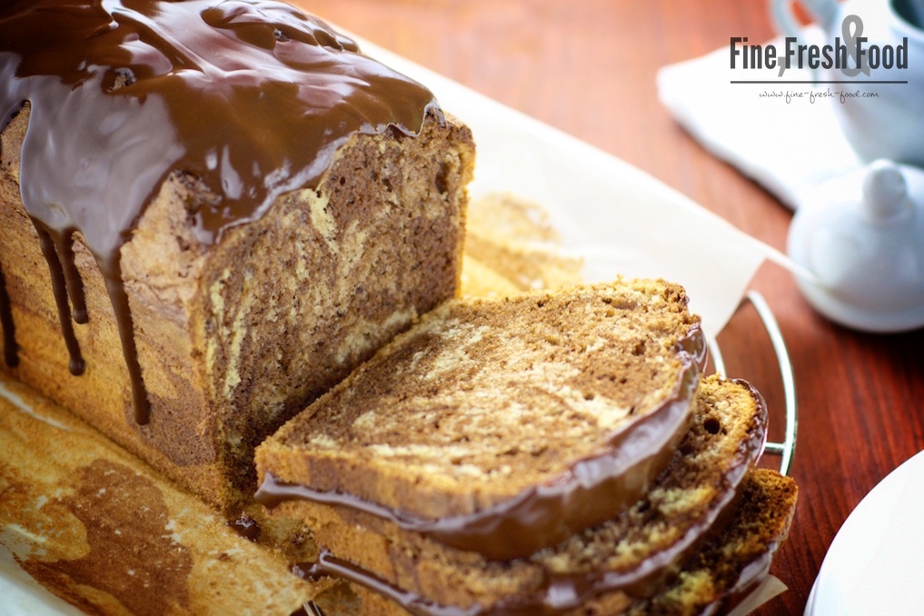Schoko-Vanille-Marmorkuchen