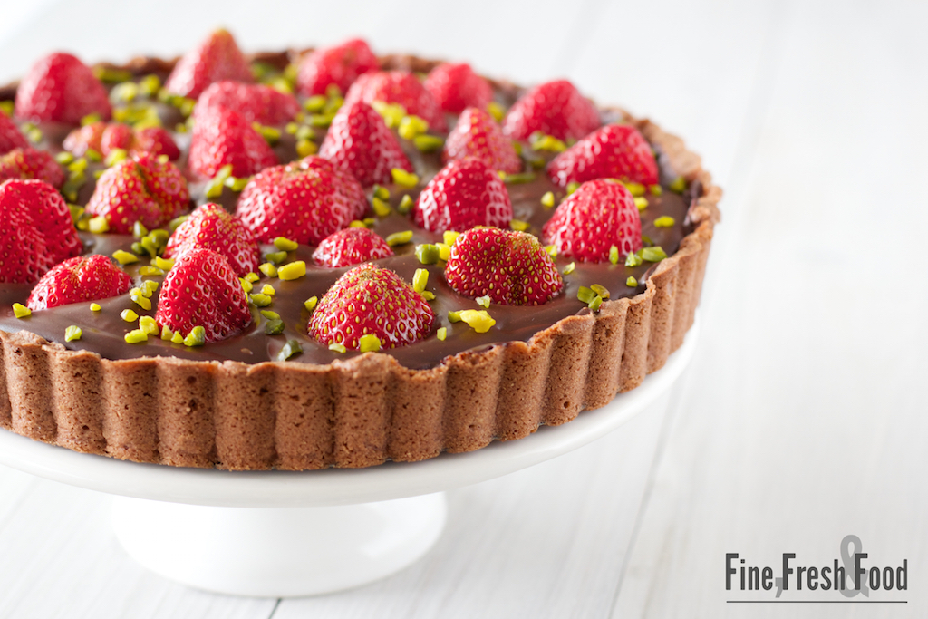 Erdbeeren-Ganache-Tarte